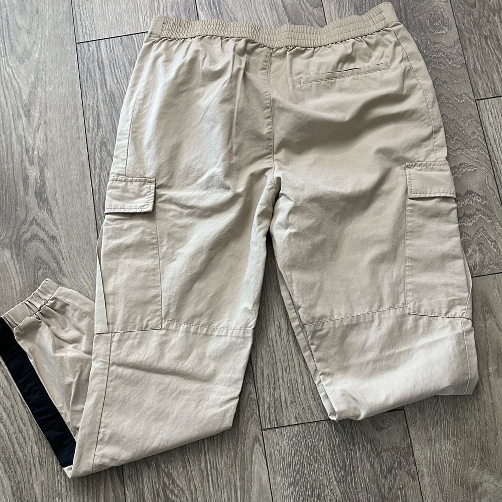 Topman Tan Cargo Pants with Elasticated Cuffs 🏷️ - Picture 9 of 11